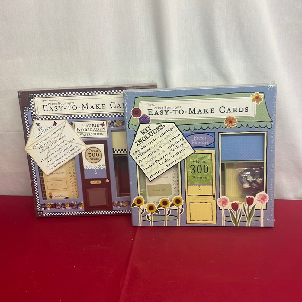 New Seasons Paper Boutique Easy-To-Make Cards Lot of 2